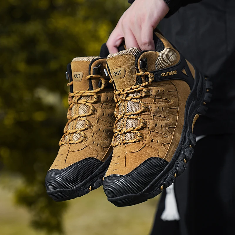 Men Hiking Shoes Climbing Sneakers Unisex Outdoor Sport Boots Men Trekking Mountain Shoes Athletic 3