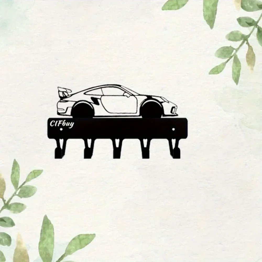Sport Car Metal Wall Art for Boys And Girls Room Kindergarten Living Room Nursery Bedroom Halloween Decor