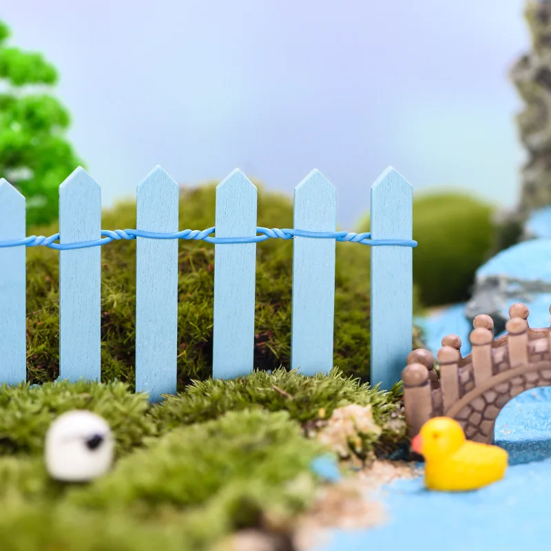 Enchanting Wooden Miniature Picket Fence for Fairy Gardens and DIY Projects