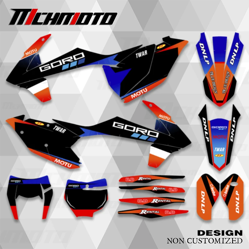 

MCHMFG для KTM 125 250 300 350 450 SX SXF 2016 2017 EXC EXCF XCW 2018 2017 2018, графические фоны, наклейки, Набор наклеек