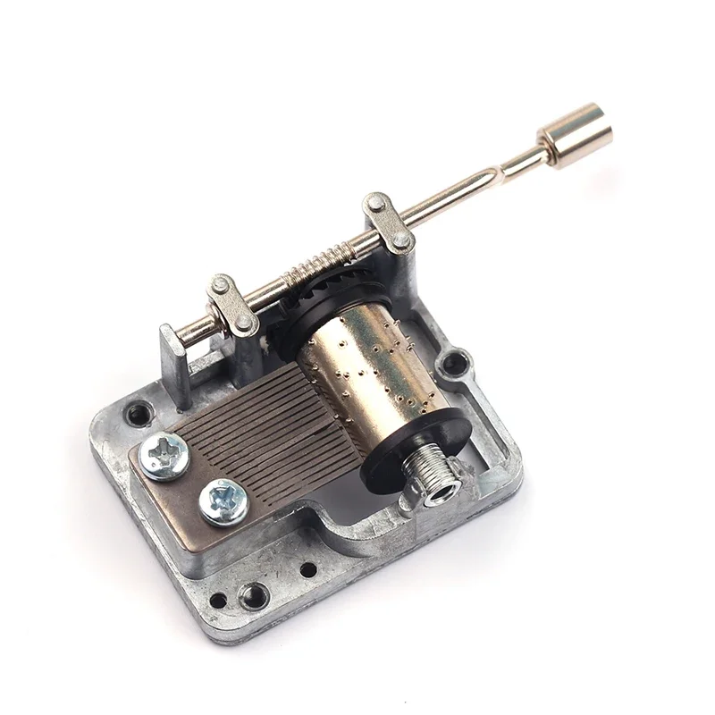 Mini Hand Crank Music Movement DIY Music Decorative Movement Play Set Mechanical
