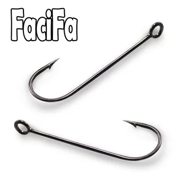 10pcs Thick Treble Hook Strong Silvery and Black Fishing Hook