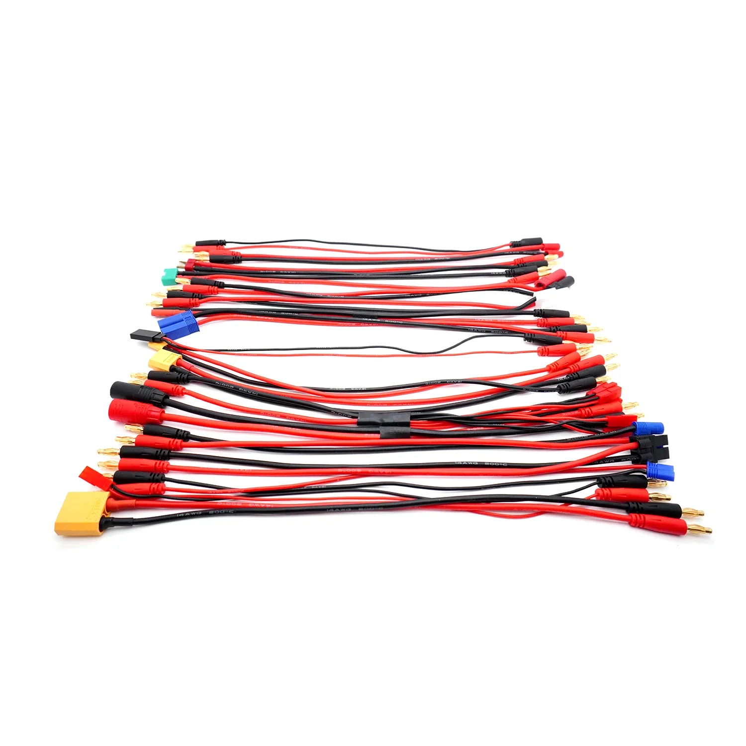 YSIDO – câble de charge en silicone JST/XT60/XT30/Tamiya/T/EC3/DC5.5, 30CM, avec prise banane de 4.0mm, pour batterie Lipo B6, modèle de voiture RC – Image 3