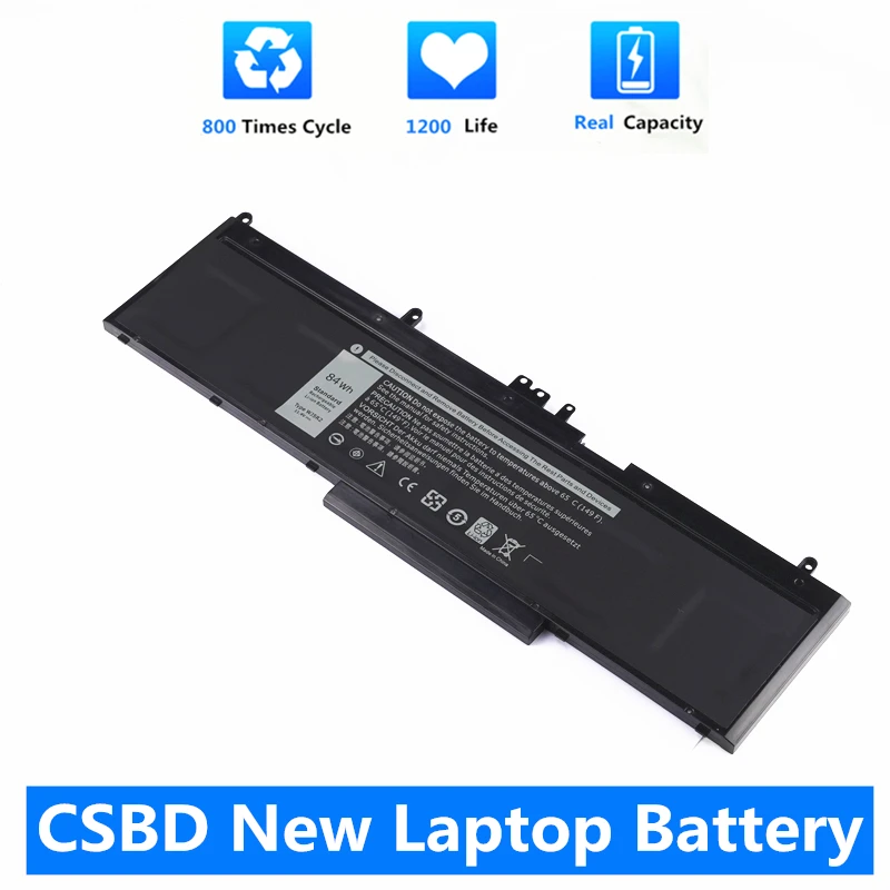 

CSBD New WJ5R2 Laptop Battery For DELL Precision 15 3510 M3510 WJ5R2 4F5YV 11.4V 84WH