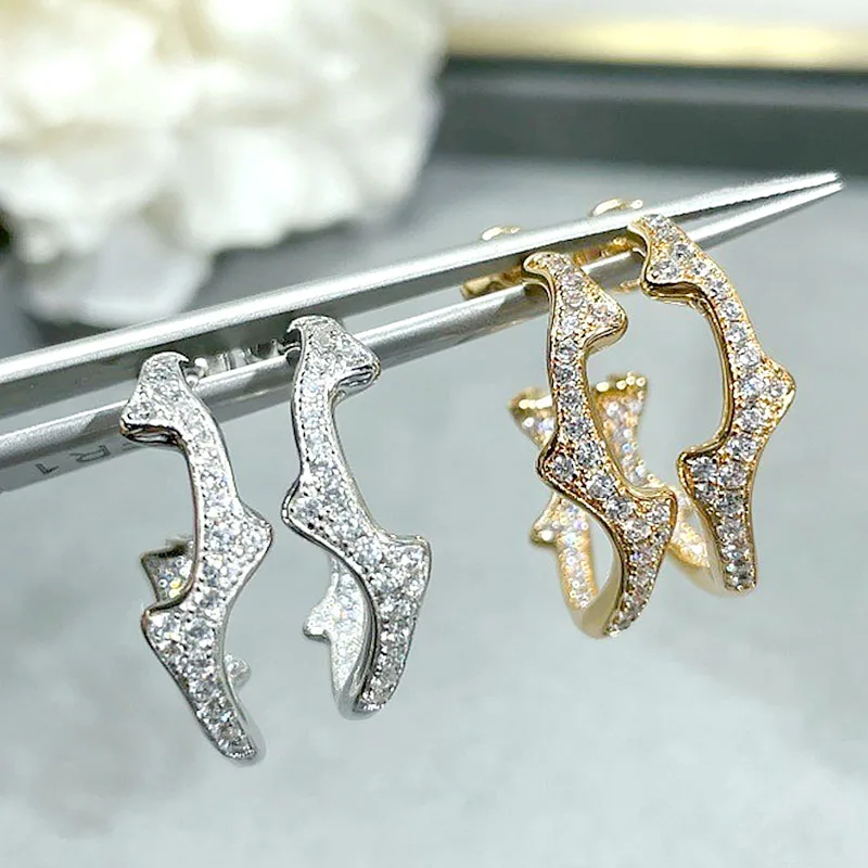 

DIO 925 Sterling Silver Women's Earrings High Quality Craftsmanship Unique Design Jewelry New Series Hot Selling
