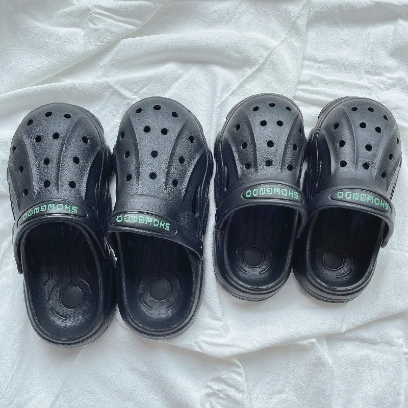 

Женская обувь с отверстиями, летние пляжные тапочки с толстой подошвой
