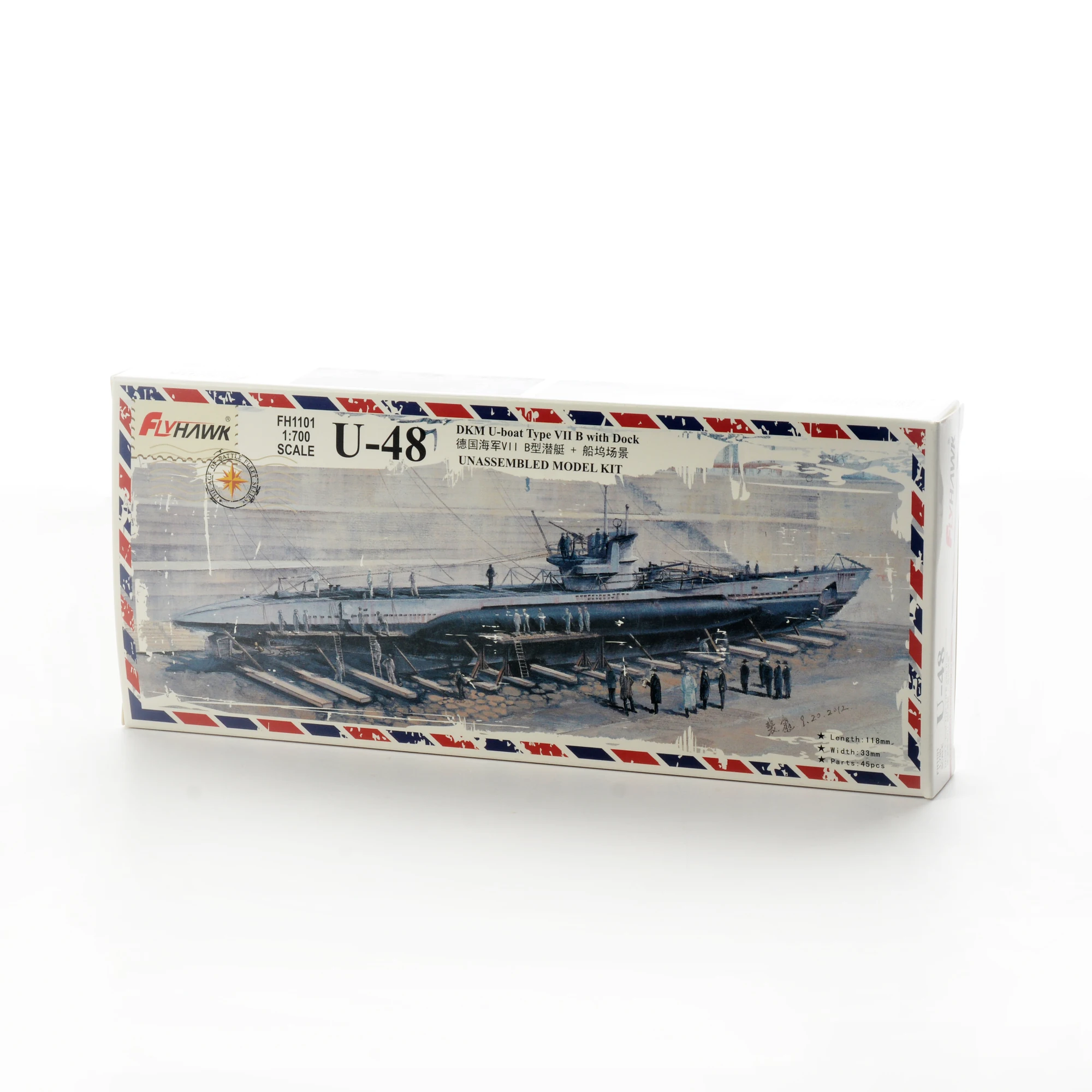 

Flyhawk FH1101 1/700 Φ DKM Φ TYPE VII B с док-станцией, набор пластиковых моделей