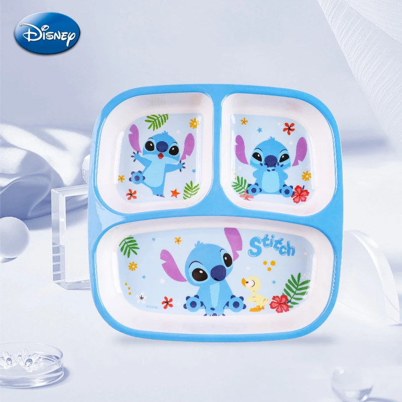 Disney Lilo and Stitch Kids Bowl Spoon Fork Tableware Stitch Dinner Plate  Rice Soup Bowl Water Cup Mugs Baby Eating Dinnerware
