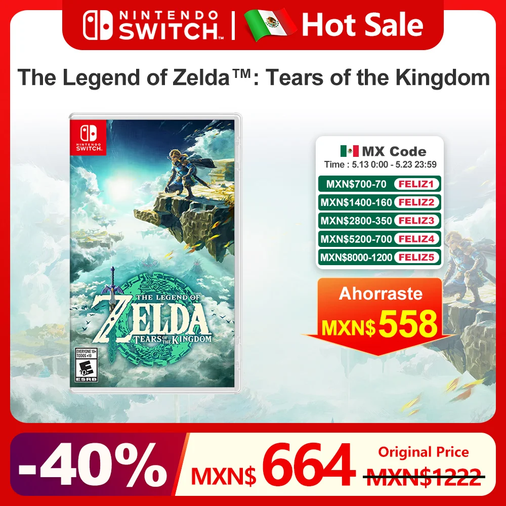 

The Legend of Zelda Tears of the Kingdom Nintendo Switch Game Deals Original Physical Game Card for Switch OLED Lite In Stock