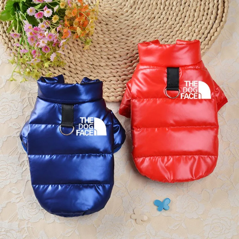 GlossyPetDogsClothesWinterWaterproofWarmDogsCoatsJacketCotton