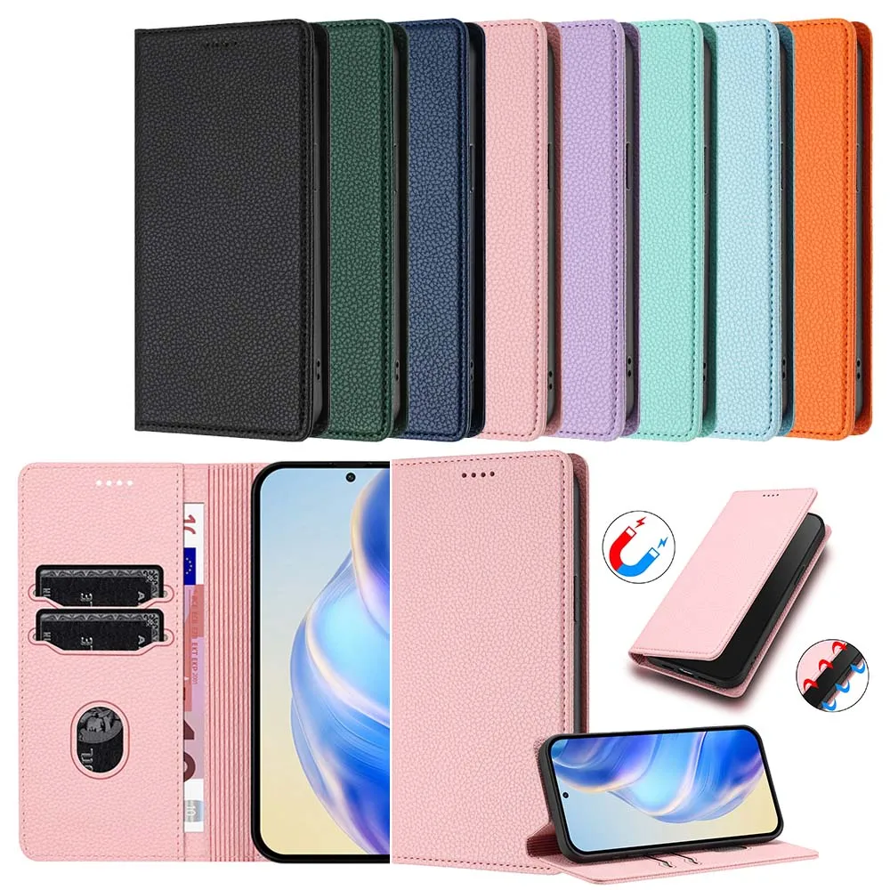 Magnetic Flip Wallet Phone Case with Card Slots