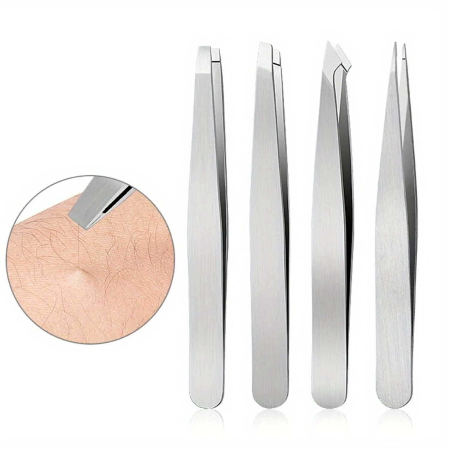 Multifunctional Fashionable Eyebrow Tweezers Set, Alcohol-Free Facial Hair Removal Makeup Tools