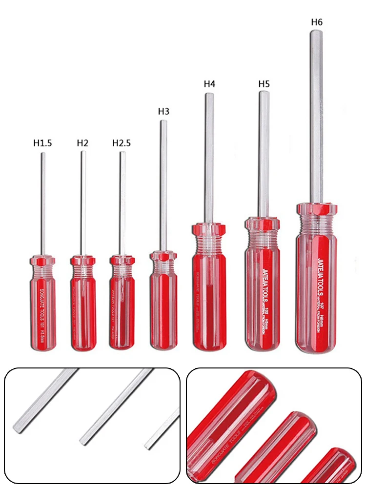 1pc 1,5 mm-6mm Sechs kant schrauben dreher Set Flach kopf manueller Sechs kant schrauben dreher Magnets ch rauben treiber Handre parat ur werkzeuge destornillador – Detail 3