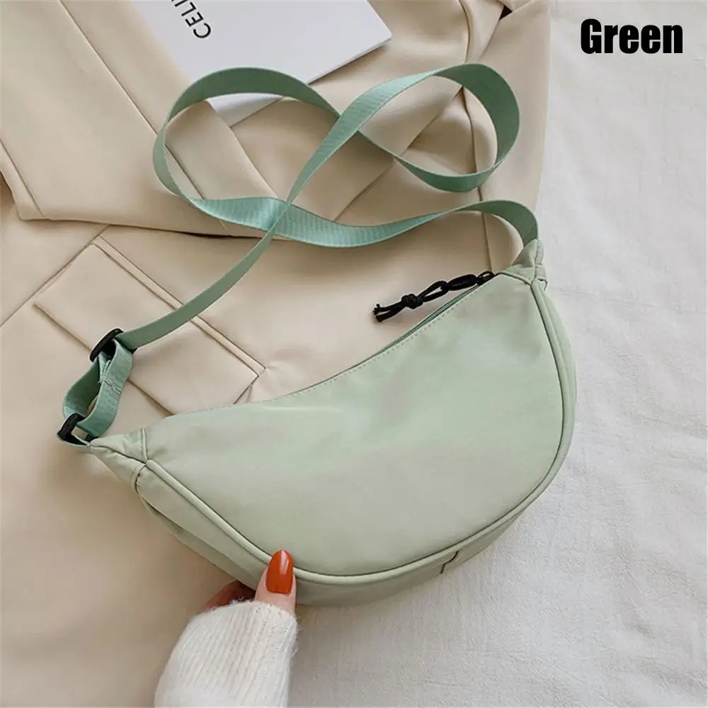 Orange Nylon Crossbody Bag For Women Fashion Portable Casual Hobos Chest Bag Underarm Bag Students Shoulder Cross Body Bag 10