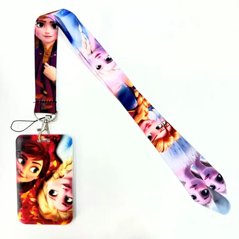 Disney's Credential Holder Mickey Mouse Lanyard Bear Phone Rope ID Card Badge Holder Princess Neck Strap Cartoon Keychain Gift - Image 12