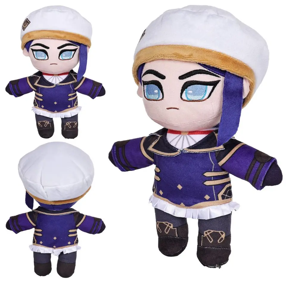 Arcane Caitlyn Plush Doll Jinx Vi Cosplay Plush Plushie Cartoon