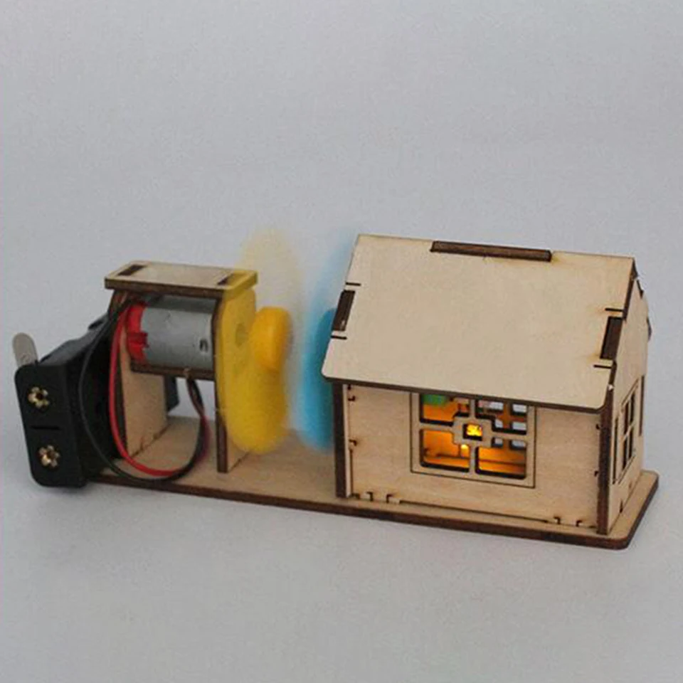 Regali fai da te in legno per esperimenti di fisica circuo energia eolica K per auto elettriche modello scienza educativa  21