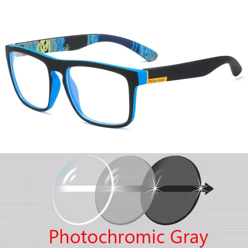 Sportowe okulary dla krótkowzroczności Męskie gogle fotochromowe Modny kwadratowy wzór 5 Sportowe okulary dla krótkowzroczności Męskie gogle fotochromowe Modny kwadratowy wzór 3