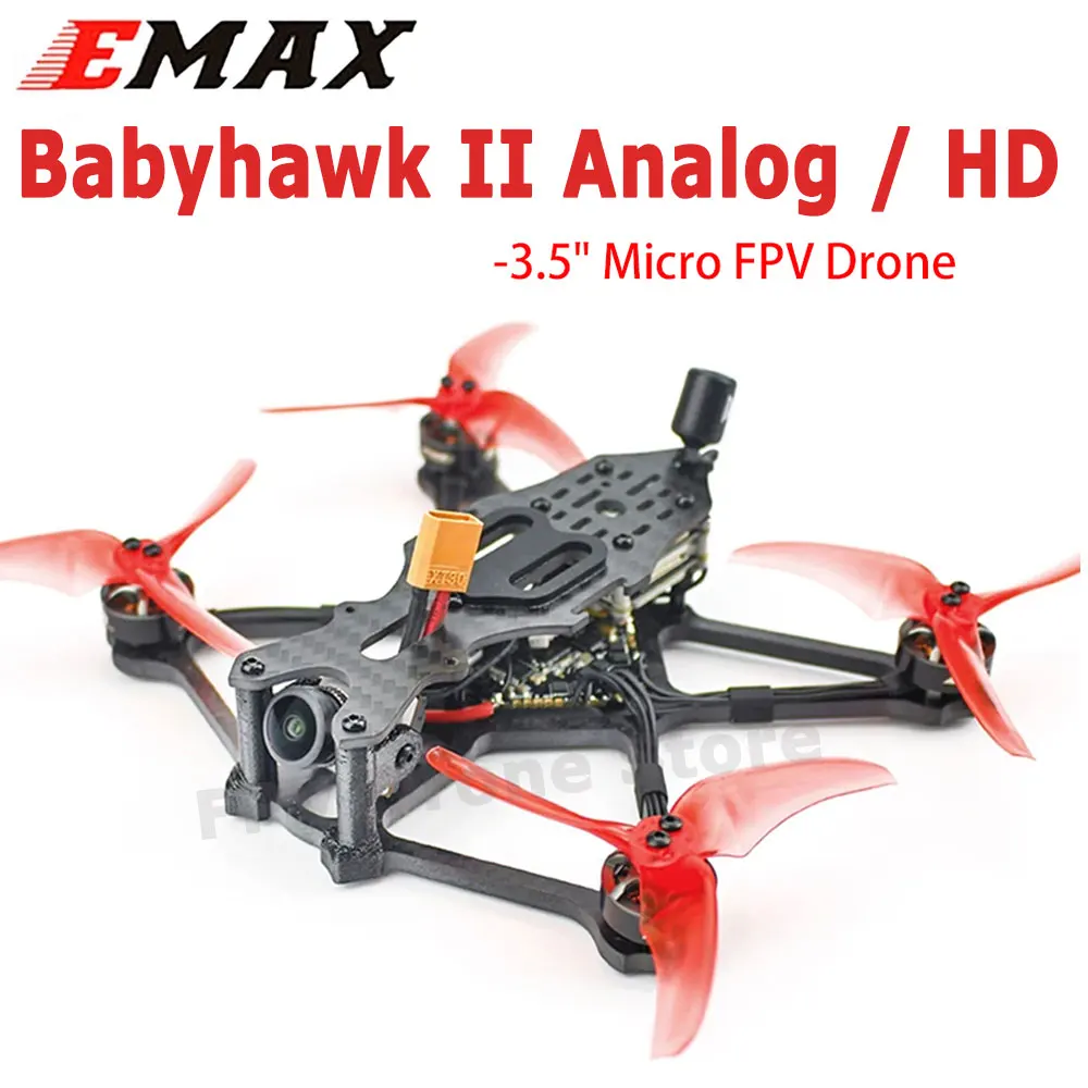

Emax Babyhawk II HD 3.5inch Micro FPV Drone Caddx Vista HD Polar Camera / Analog TBS UNIFY PRO32 NANO 5G8 V1.1 RunCam Racer 5