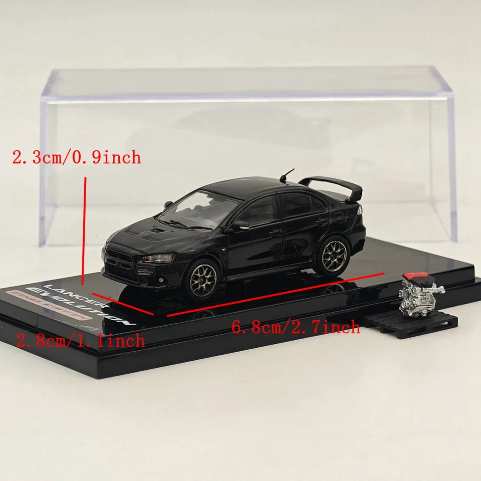 Hobby Japan 1/64 Lancer Evolution X Final Edition Black