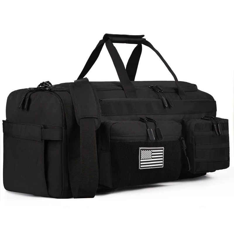 Tactical 50l Travel Duffel Backpack With Shoe Compartment Large_voghion.com