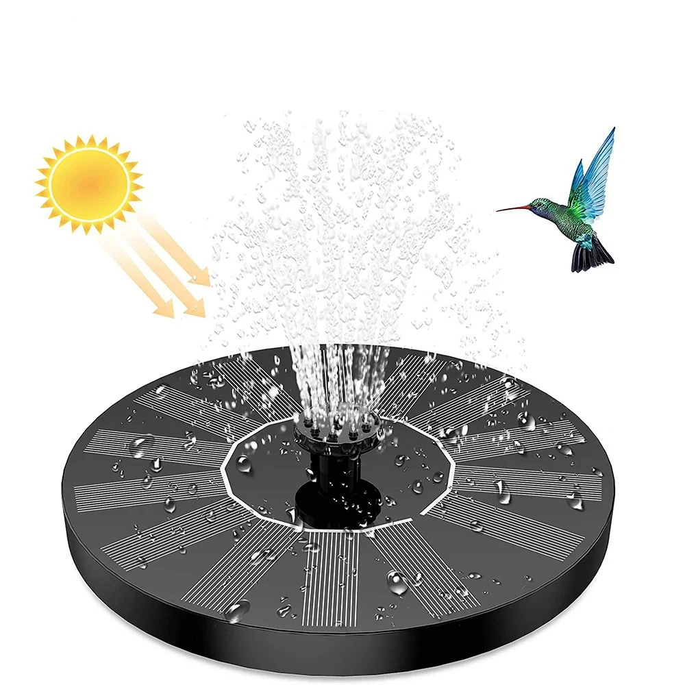 Solar Fountain Pump Solar Water Pump Garden Pond Fountain 13cm