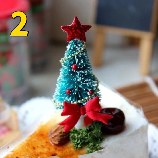 Festive Christmas Cupcake and Cake Decoration Set - Holiday-Themed Toppers, Bows, and Bells