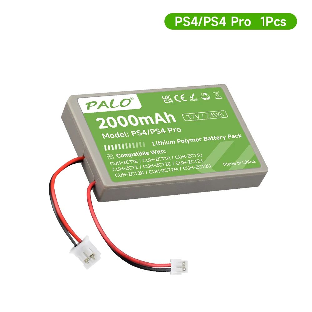 PALO PS4 PS4 Pro Akku für Sony PS4 Pro Gamepad Dualshock4 V1 Wireless Controller CUH-ZXTIE CUHZCTIU PS4 für CUHZCT2 CUH-ZCT2E