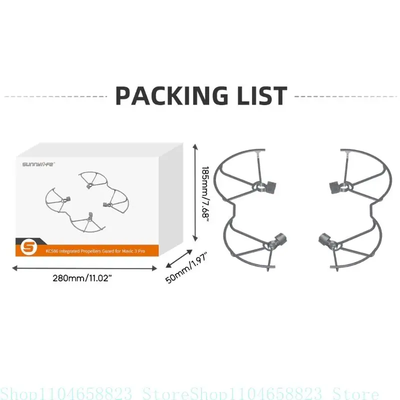 Protection d'hélice pour DJI Mavic 3 - Garde anti-collision ABS blanc