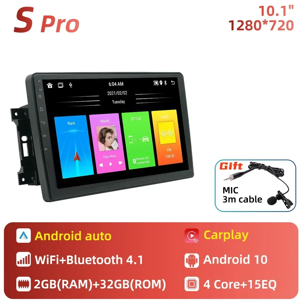 FELLOSTAR Car Stereo For Dodge RAM 2009-2012 - 10-Inch Android Radio With CarPlay & Android Auto