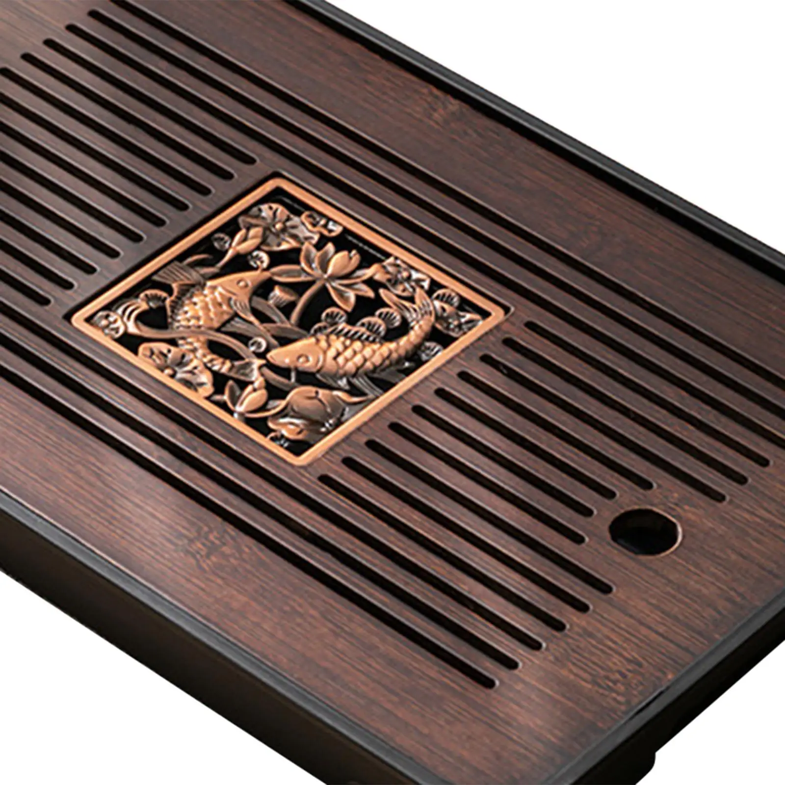 Bamboo Tea Tray Water Storage Simple Tea Set Accessory Kungfu Table Drainage for Household Office Home tea tray
