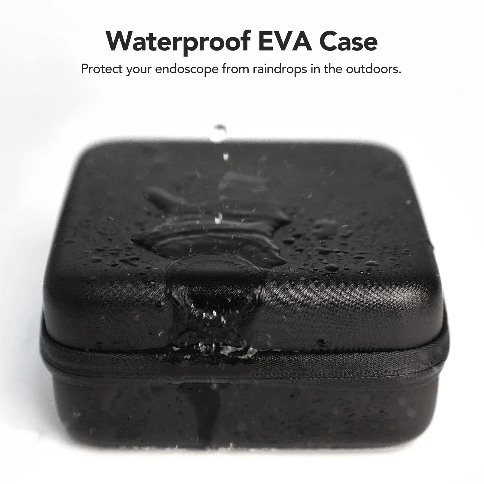 Universal Endoscope Carrying Case Waterproof Borescope Storage Bag with Mesh Pocket EVA Hard Box for Inspection Camera 3