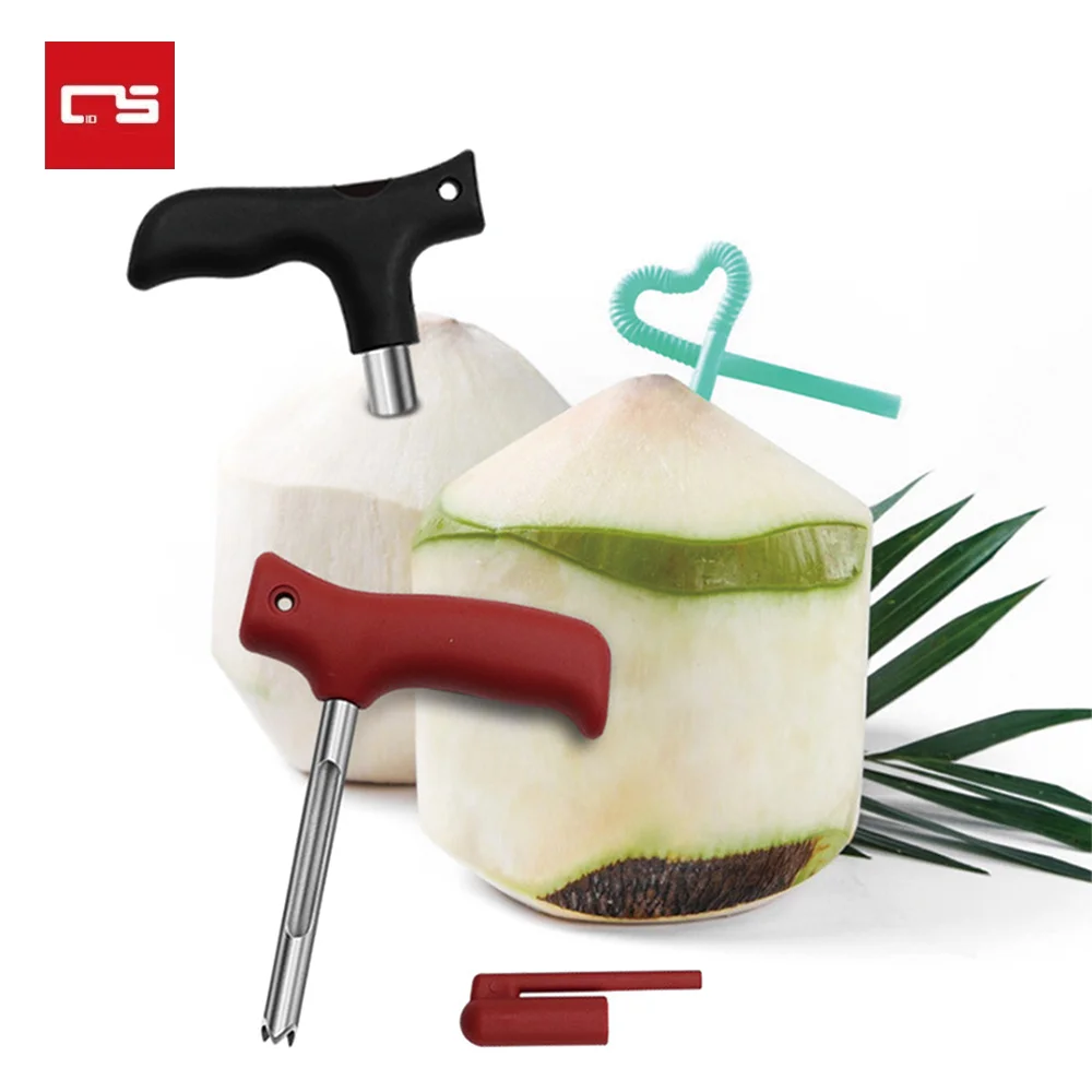 Stainless Steel Coconut Opener Opening Driller Cut Hole Tool Fruit Openers Tools Durable Knife Hole Tool Kitchen Accessories