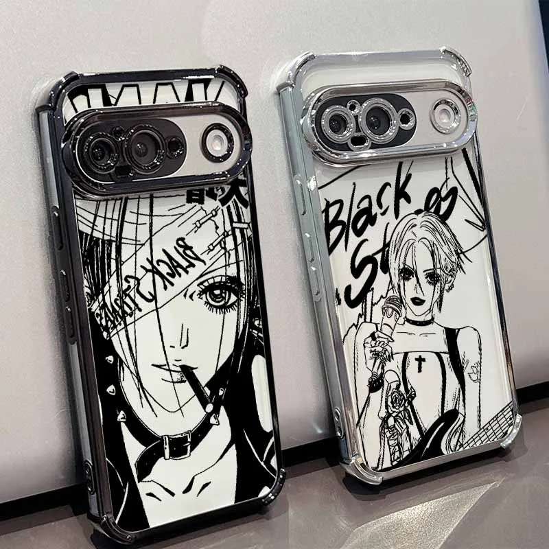 Enhanced Cool Anime NANA Phone Case - Plating Drop-proof Transparent Soft Cover