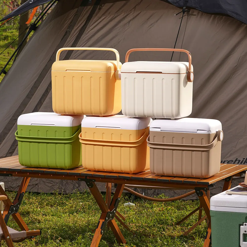 6L Camping Cooler Box Multipurpose Portable Ice Bucket for Camping Picnic Beach Drink Beverage Fishing