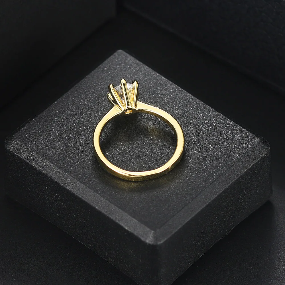 2025 Fashion Style Classic 1-Karat-Kristall-Diamant-Gold, Schmuck, Ehering, Großhandel R174_voghion.com