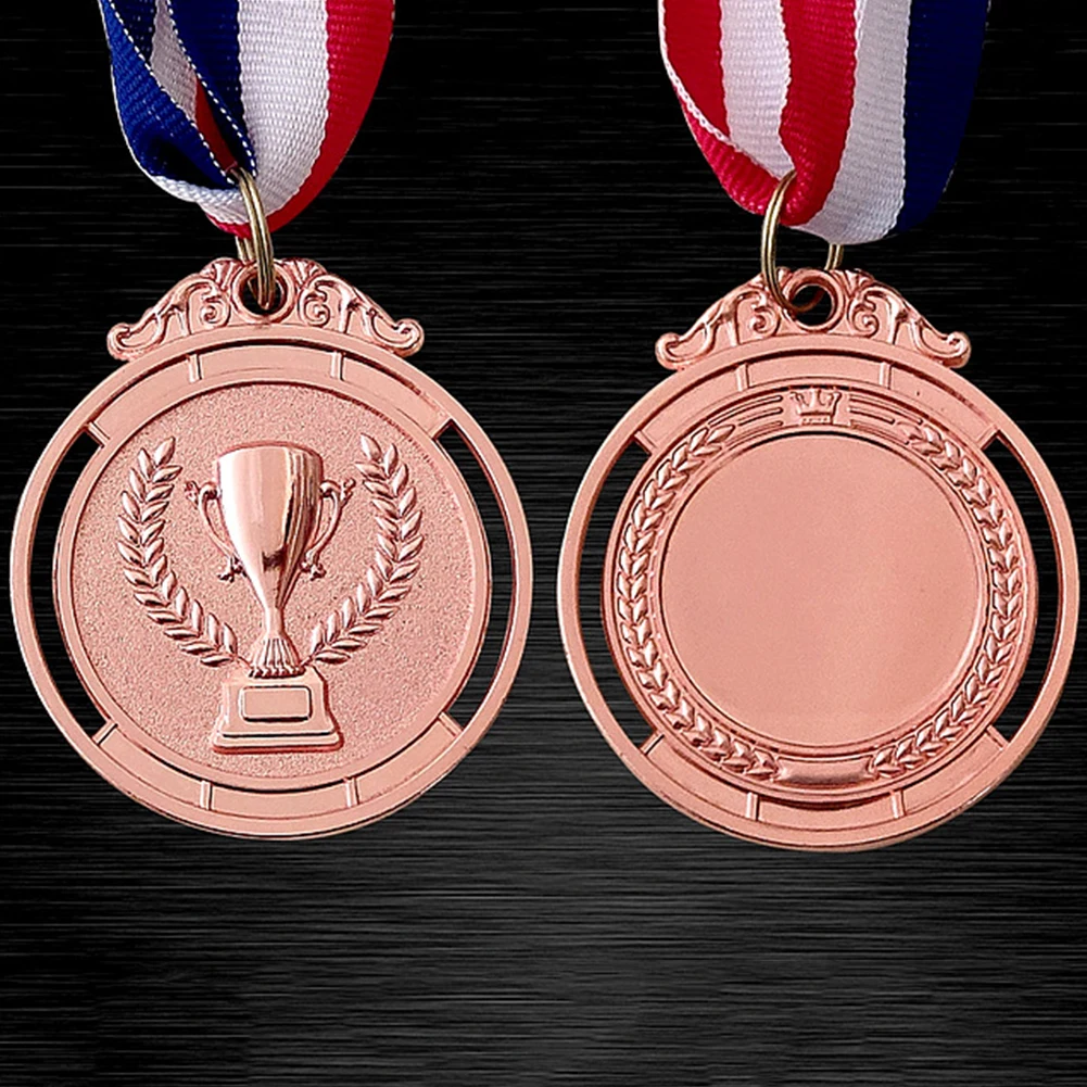 1PCS Winner Medals 2" Gold Silver Bronze Award Medal 1st 2nd 3rd Prize Medal w/ Neck Ribbon for Sport Competition Prize Souvenir