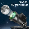 80X100 Powerful Monocular telescope for Long-distance Observation with HD Field of View suitable for Outdoor Camping Hunting 1