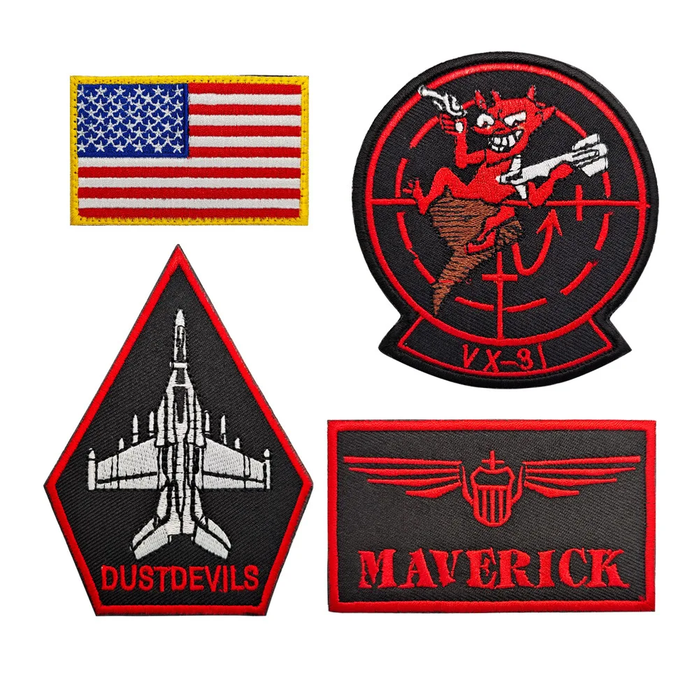 米軍 バッチ ネームタグ トップガン アイスマン ミリタリーワッペン アメリカ