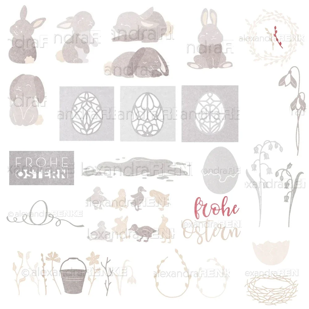 

Технические металлические Вырубные штампы форма для вырезания Новая серия пасхальных скрапбукингов бумажных ремесленных ножей форма лезвие Дырокол трафареты штампы