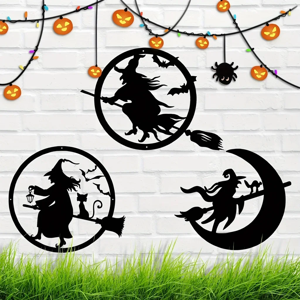 

1pc Metal Wall Decor,Halloween Witch Door Hanger, Halloween Front Door Decor, Home Decor, Metal Artwork,Halloween Decorations