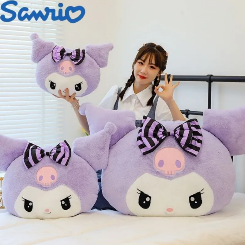 

Sanrio Kawaii Kuromi плюшевая игрушка кукла мягкая мультяшная Милая Подушка Мягкий Декор для комнаты плюшевые дети девочки мальчики подарок