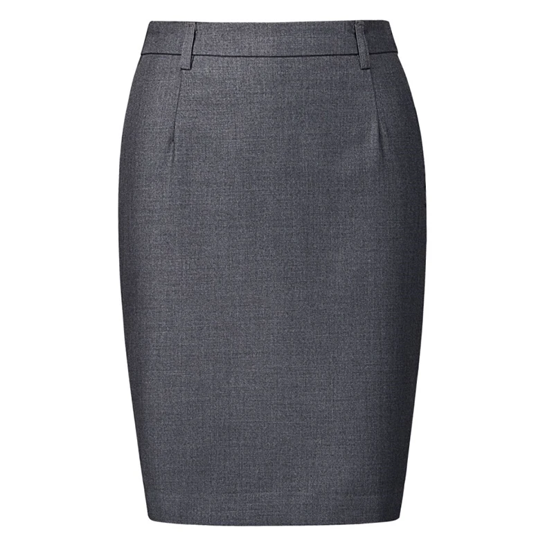 Ladies Professional Suit Skirt Slim Pack Hip Business Elastic Waist Workwear Short Skirt Plus