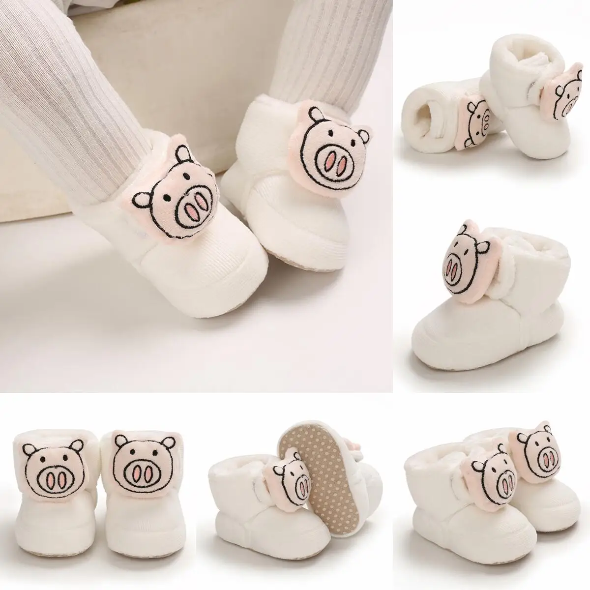 Chaussures de marche antidérapantes en coton pour bébé, baskets décontractées à semelle souple, bottes chaudes, à la mode