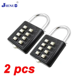 Secure Waterproof Zinc Alloy Combination Padlock (Black)
