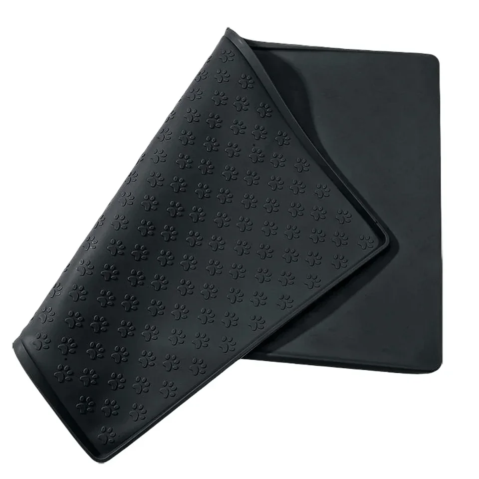 Silicone Pet Feeding Mat with Overflow Protection