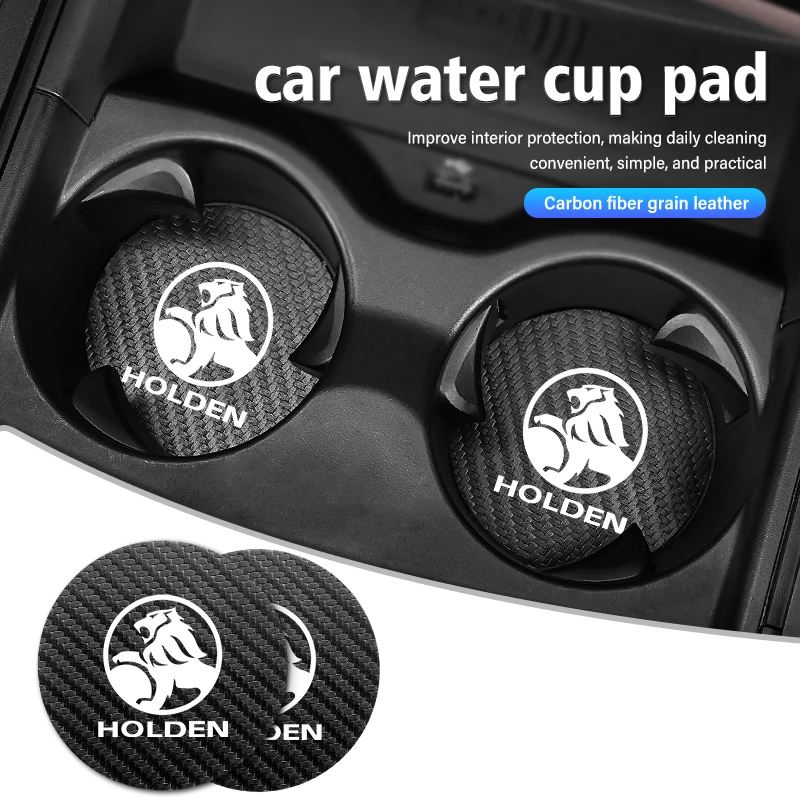 2pcs Car Water Cup Holder Mat Anti Slip Insert Coasters Pads For Holden Commodore Trailblazer Colorado Cruze Volt Caprice Ute cup holder coasters cup holder inserts car coaster pads cup holder insert