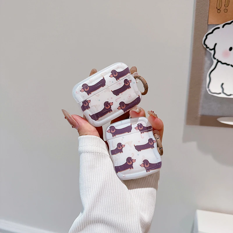 Dachshund Dog Cute Case for Apple Airpods Generation Cover for