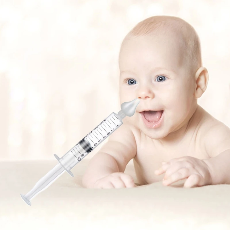 

2024 New Nasal Irrigator Syringe Baby Nasal Irrigator Portable Infant Nose Cleaner Rinsing Devices Nasal Irrigation Syringe 10ml