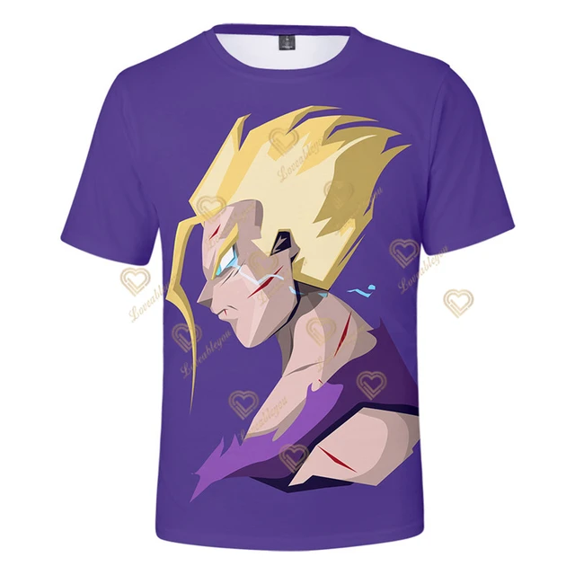 Moda verão dos homens das mulheres dos desenhos animados 3d imprimir  camiseta dragon ball z harajuku manga curta t plus size roupas de casais  para adolescentes - AliExpress